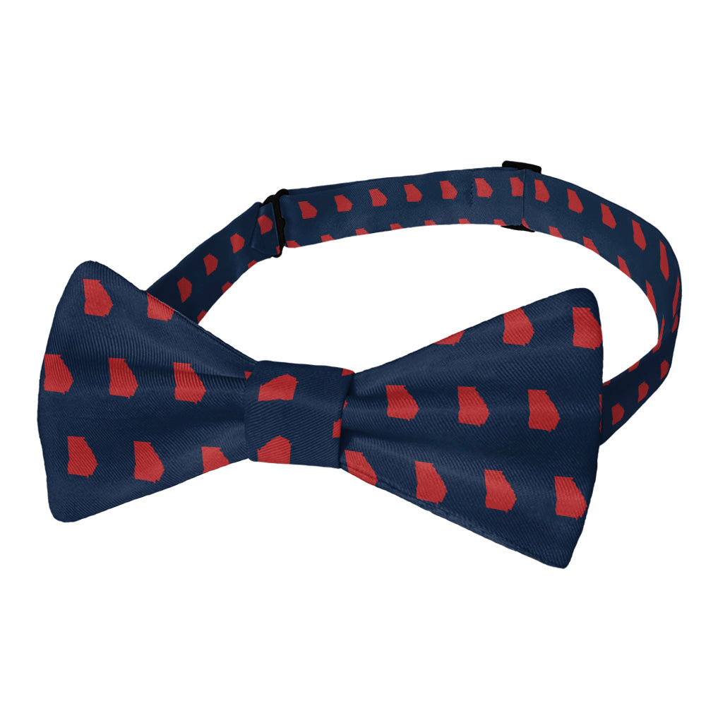 Georgia State Outline Bow Tie - Adult Pre-Tied 12-22" -  - Knotty Tie Co.