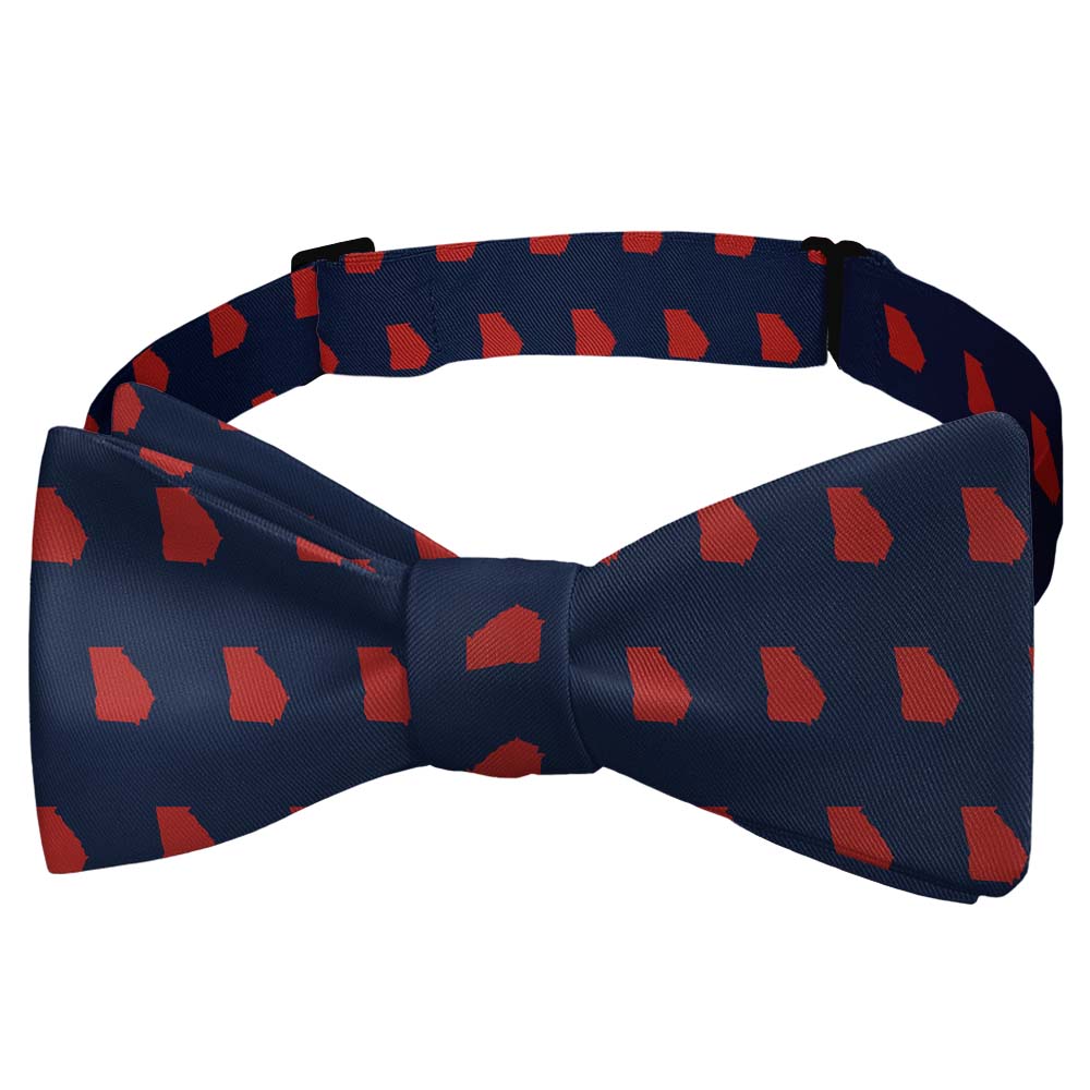 Georgia State Outline Bow Tie - Self Tie Bow Tie - Knotty Tie Co.