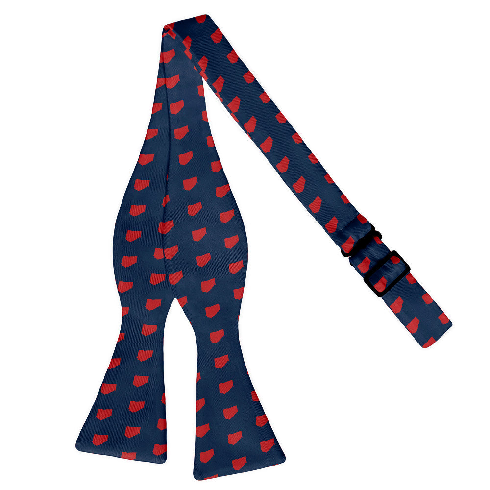 Georgia State Outline Bow Tie - Self Tie Flat - Knotty Tie Co.
