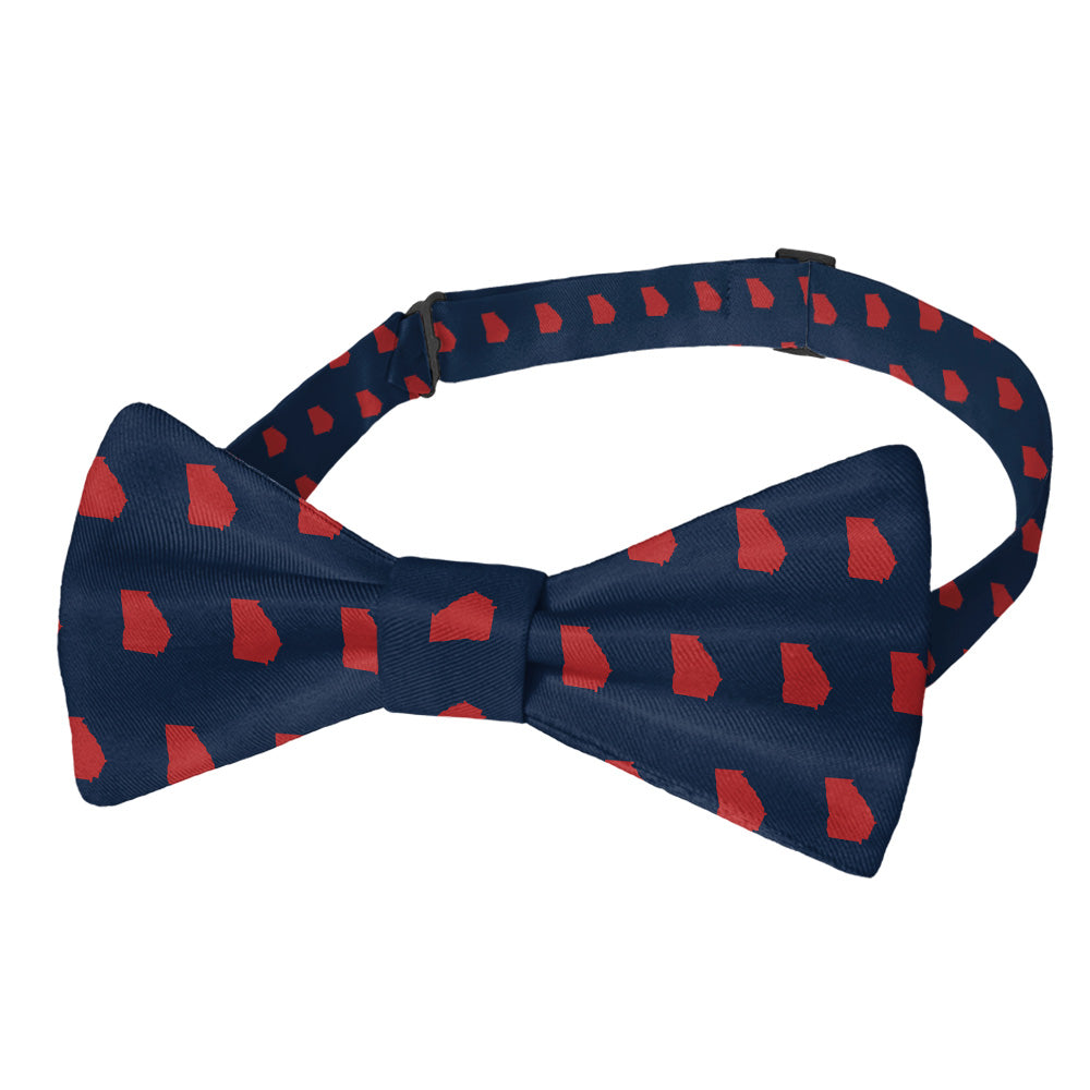 Georgia State Outline Bow Tie - Pre-Tied Bow Tie - Knotty Tie Co.