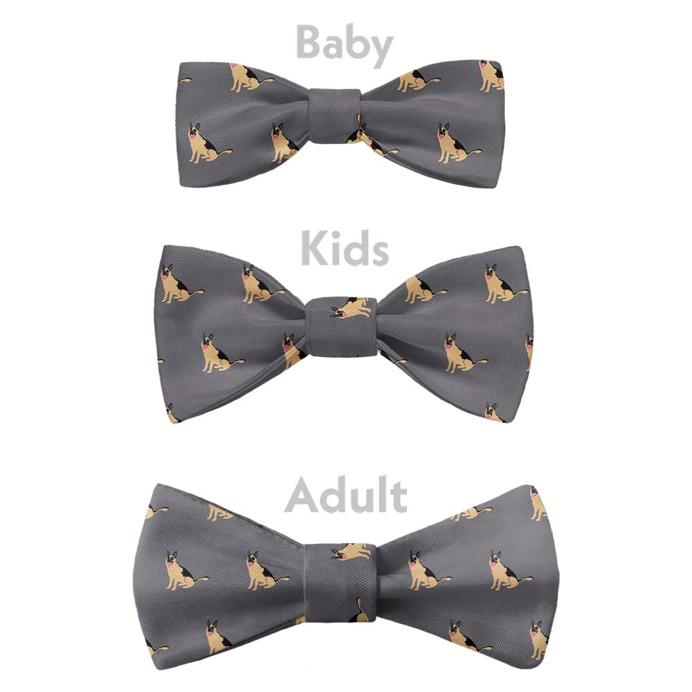 German Shepherd Bow Tie - Bow Sizes - Knotty Tie Co.