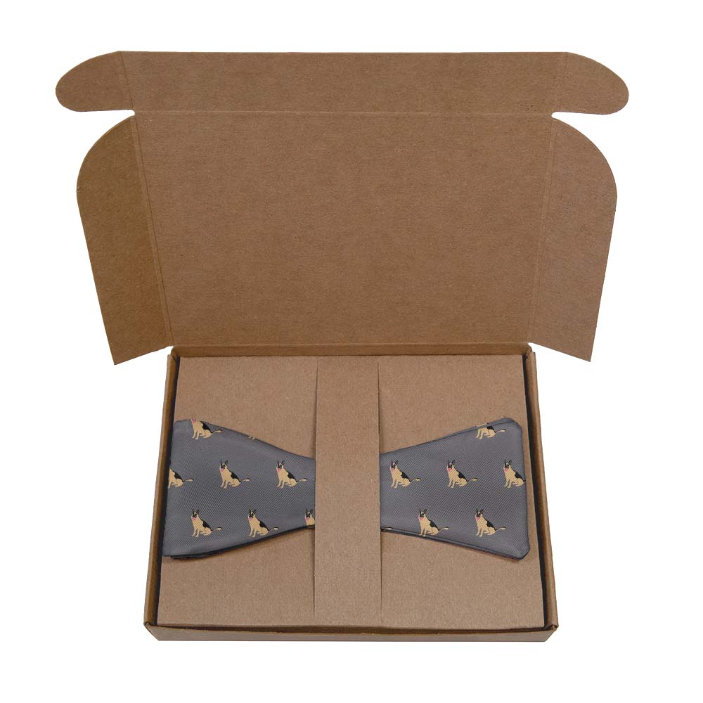 German Shepherd Bow Tie- Kraft Gift Box Packaging - Knotty Tie Co.