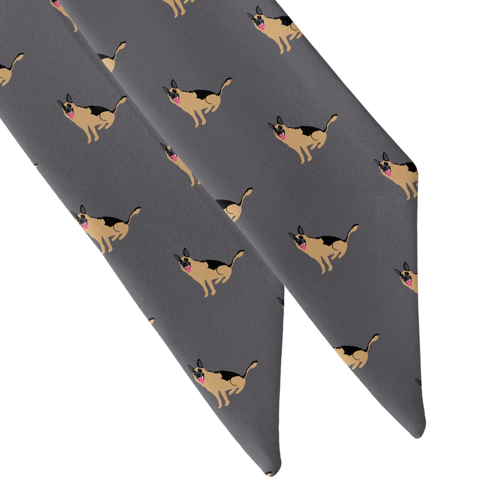 German Shepherd Hair Scarf - Scarf Tapered Ends - Knotty Tie Co.