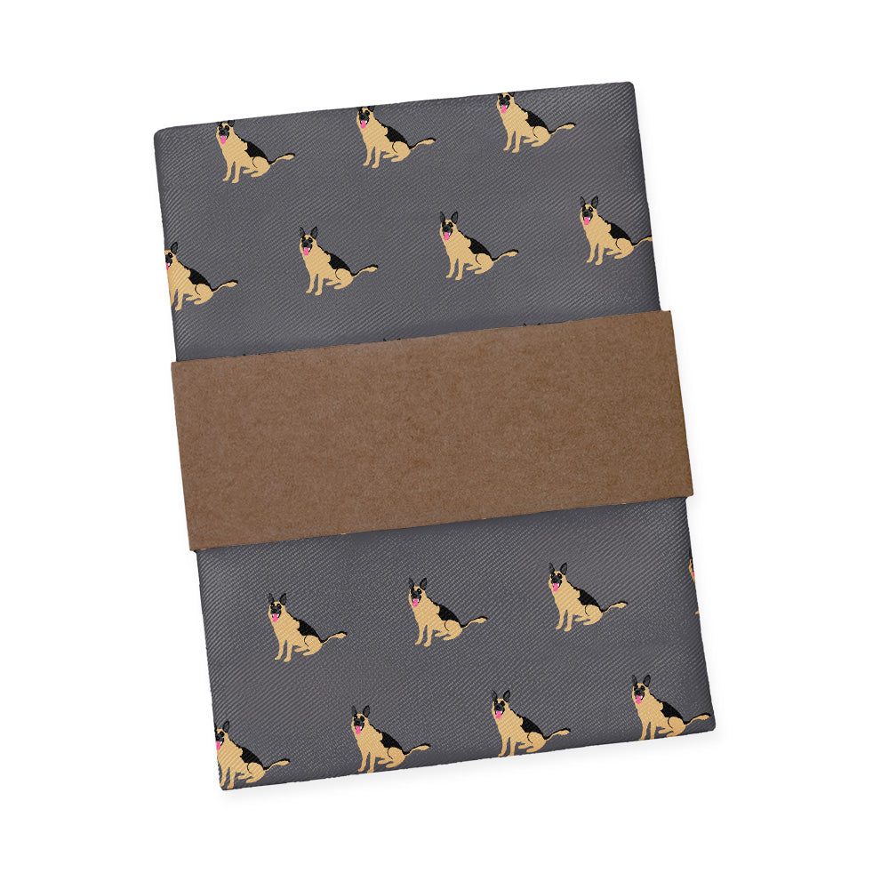 German Shepherd Pocket Square - Packaging - Knotty Tie Co.