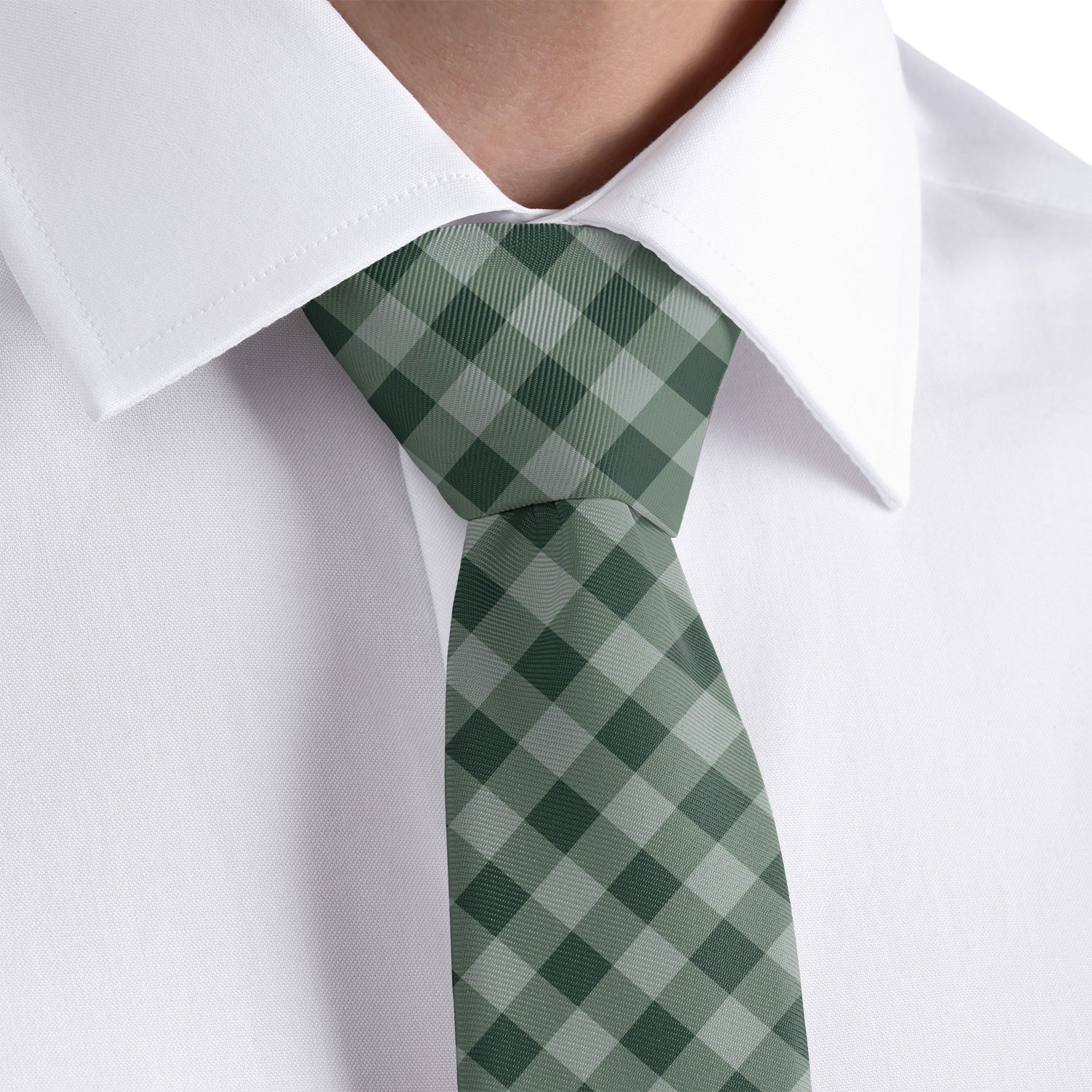 Gingham Plaid Necktie - Dress Shirt - Knotty Tie Co.