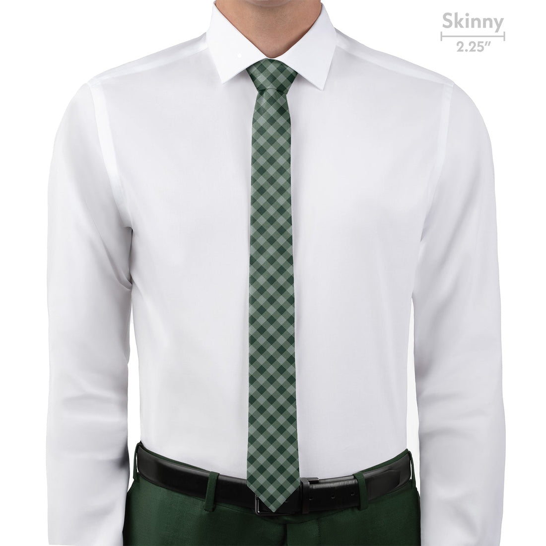 Gingham Plaid Necktie - Skinny - Knotty Tie Co.