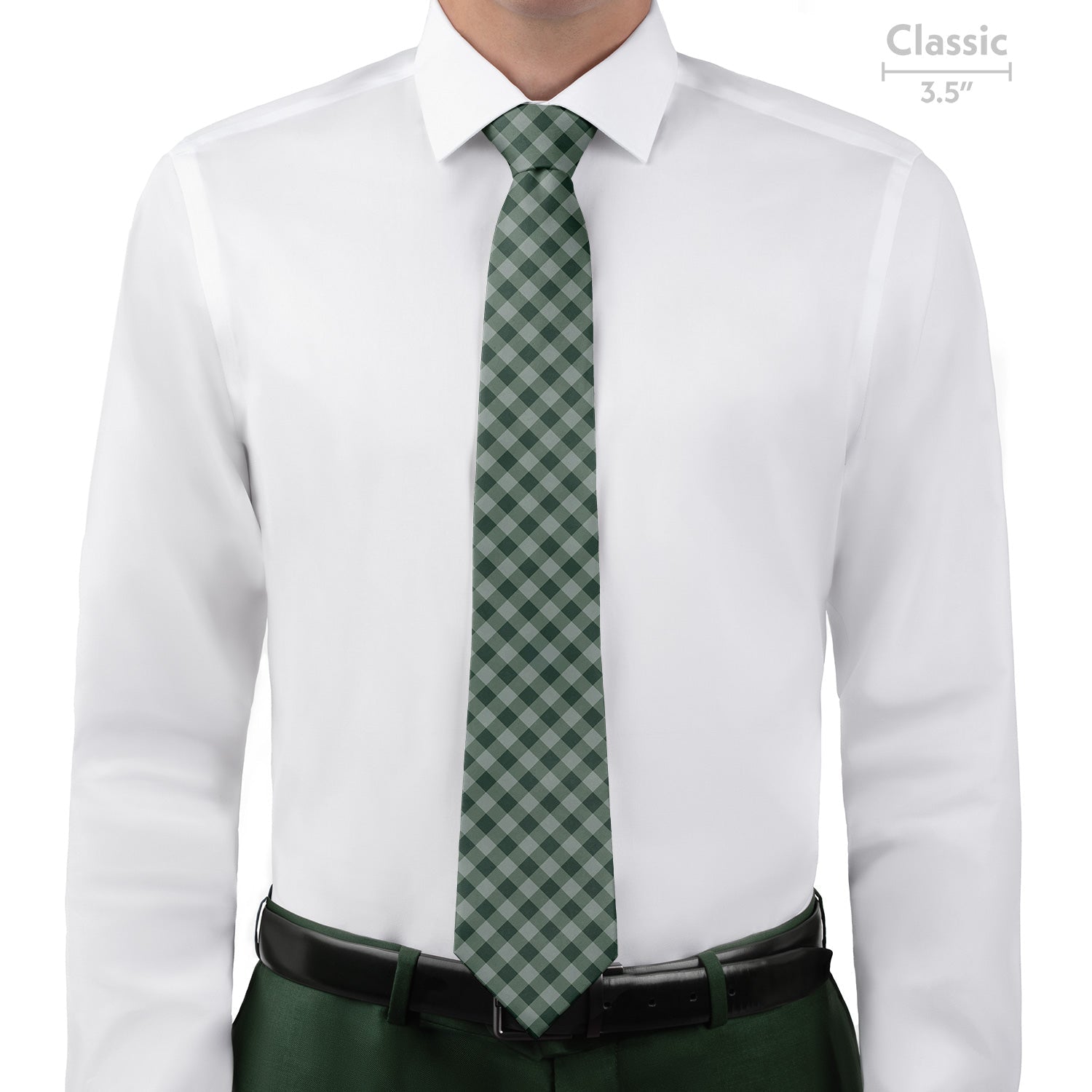 Gingham Plaid Necktie - Classic - Knotty Tie Co.
