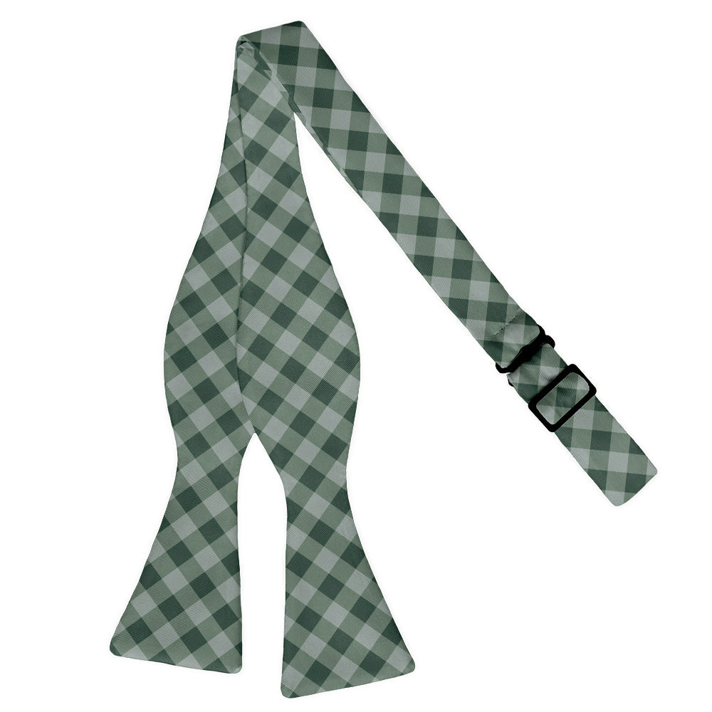 Gingham Plaid Bow Tie - Adult Extra-Long Self-Tie 18-21" -  - Knotty Tie Co.