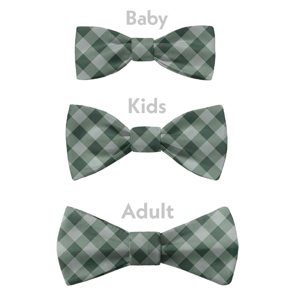 Gingham Plaid Bow Tie - Bow Sizes - Knotty Tie Co.