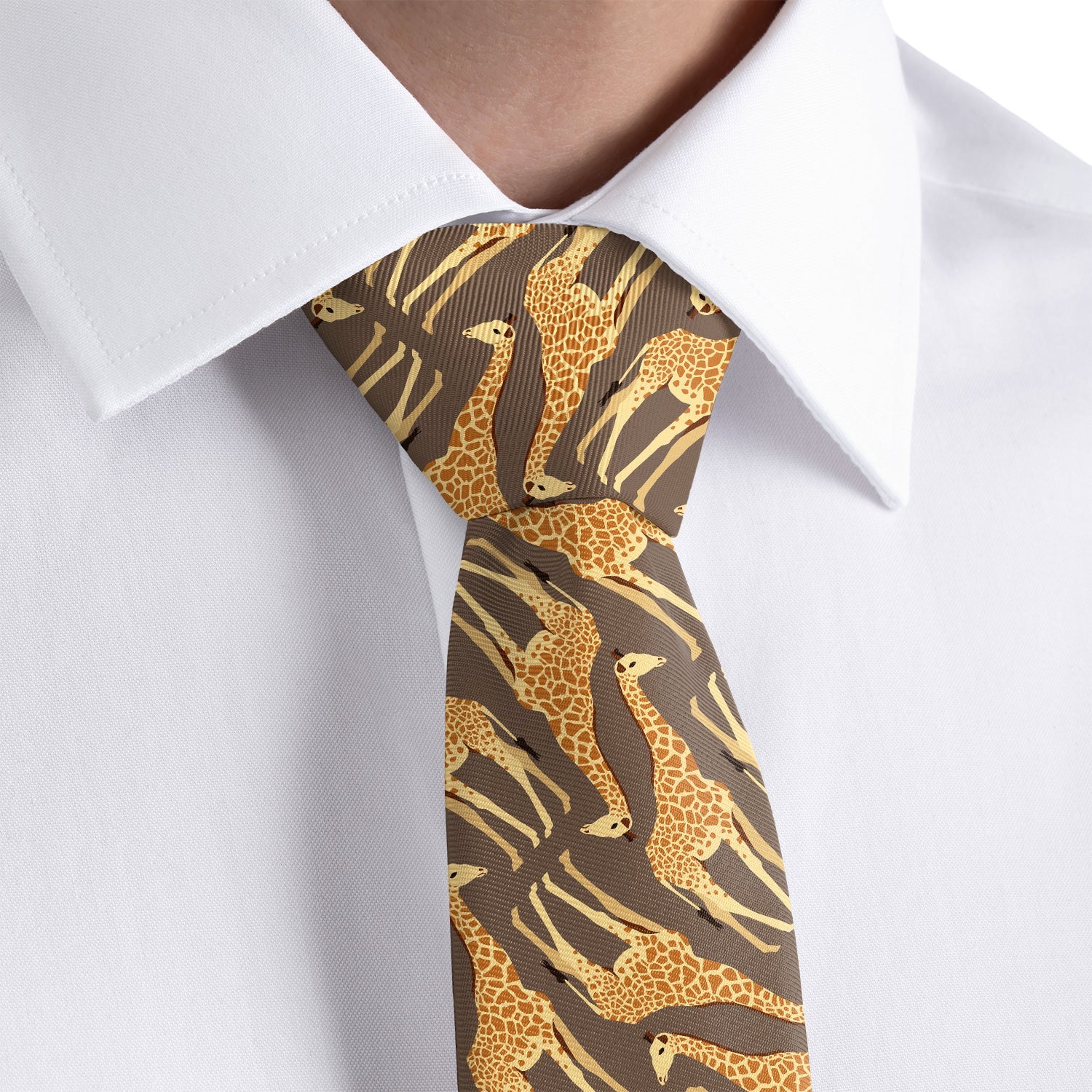 Giraffe Necktie - Dress Shirt - Knotty Tie Co.