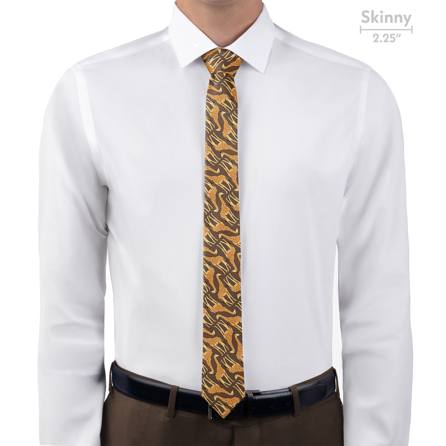 Giraffe Necktie - Skinny - Knotty Tie Co.
