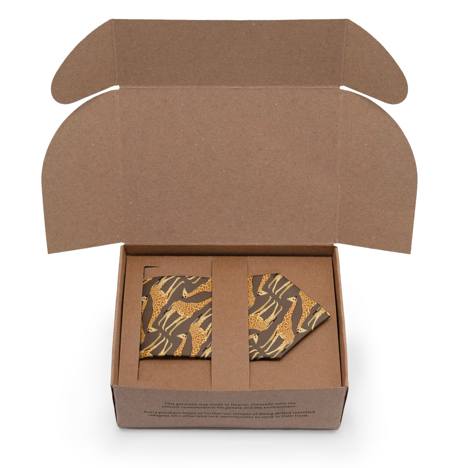 Giraffe Necktie - Packaging - Knotty Tie Co.