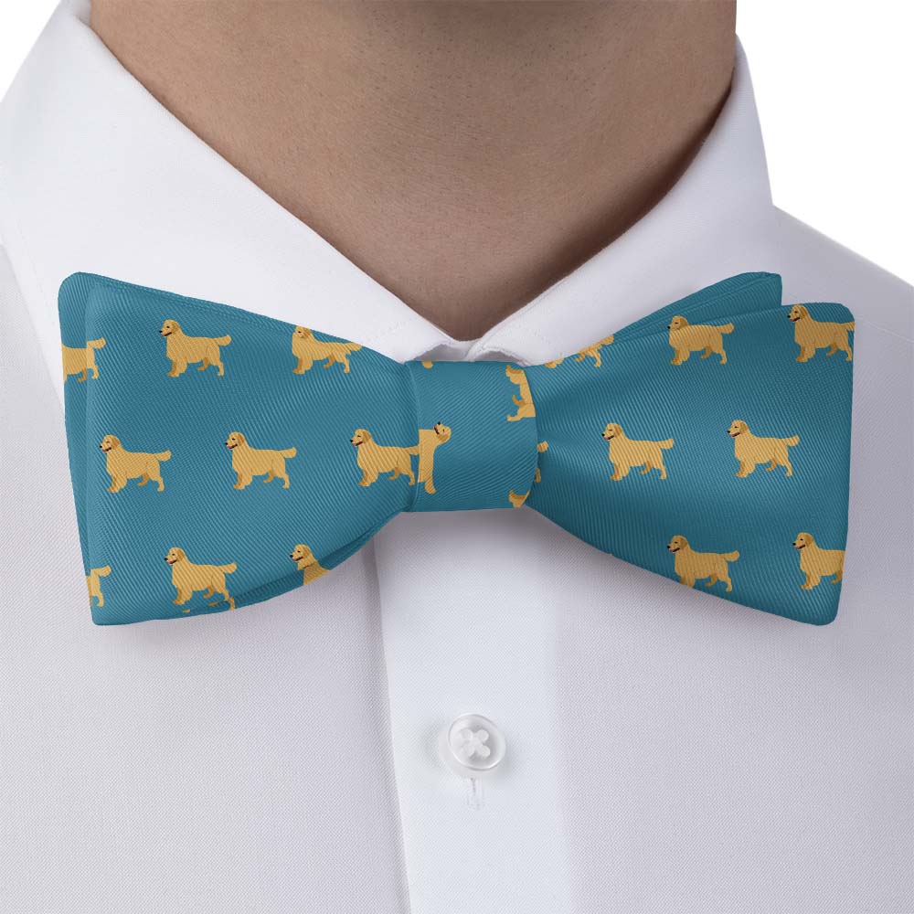 Golden Retriever Bow Tie - Bow Tie with Dress Shirt - Knotty Tie Co.