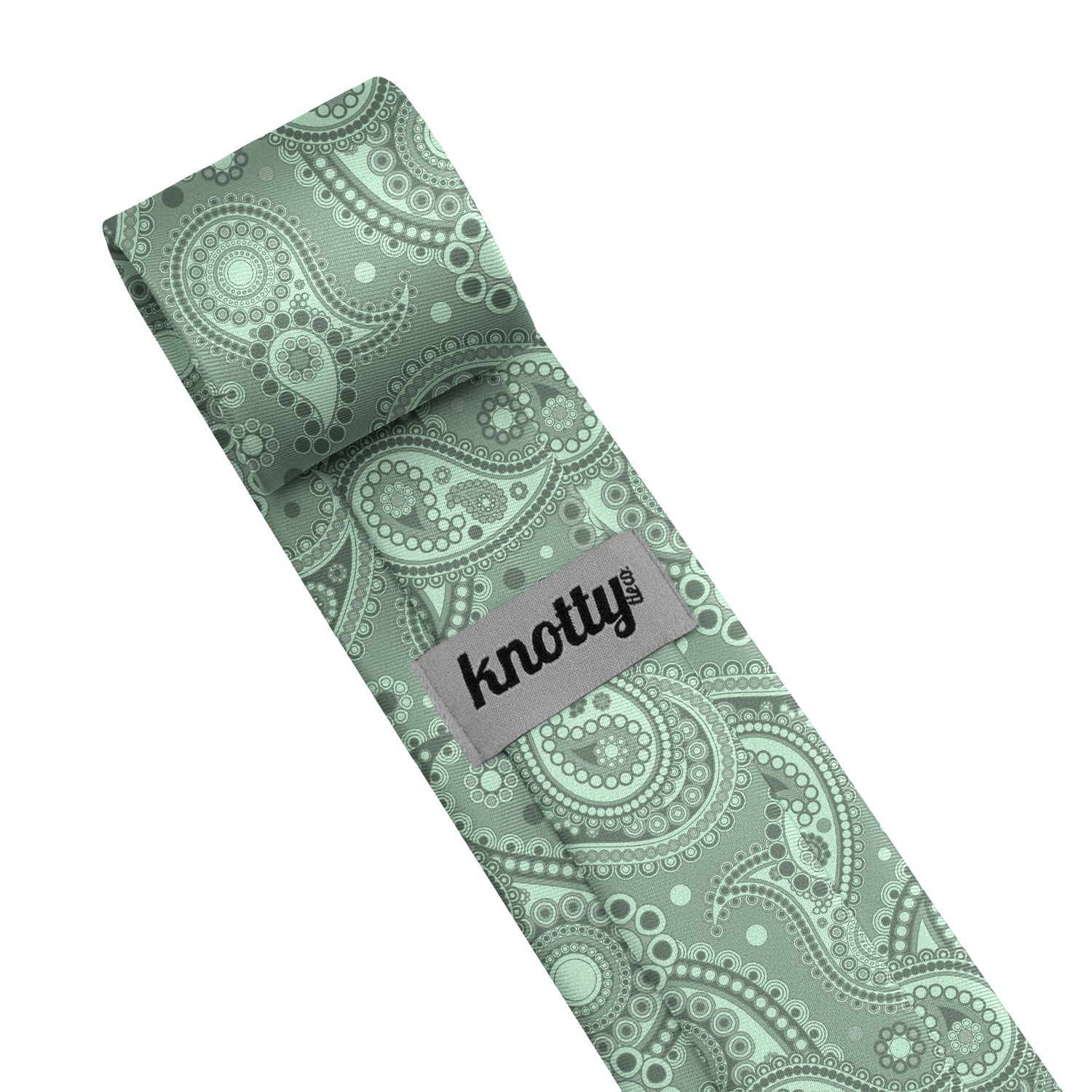 Goldie Paisley Necktie - Tag - Knotty Tie Co.