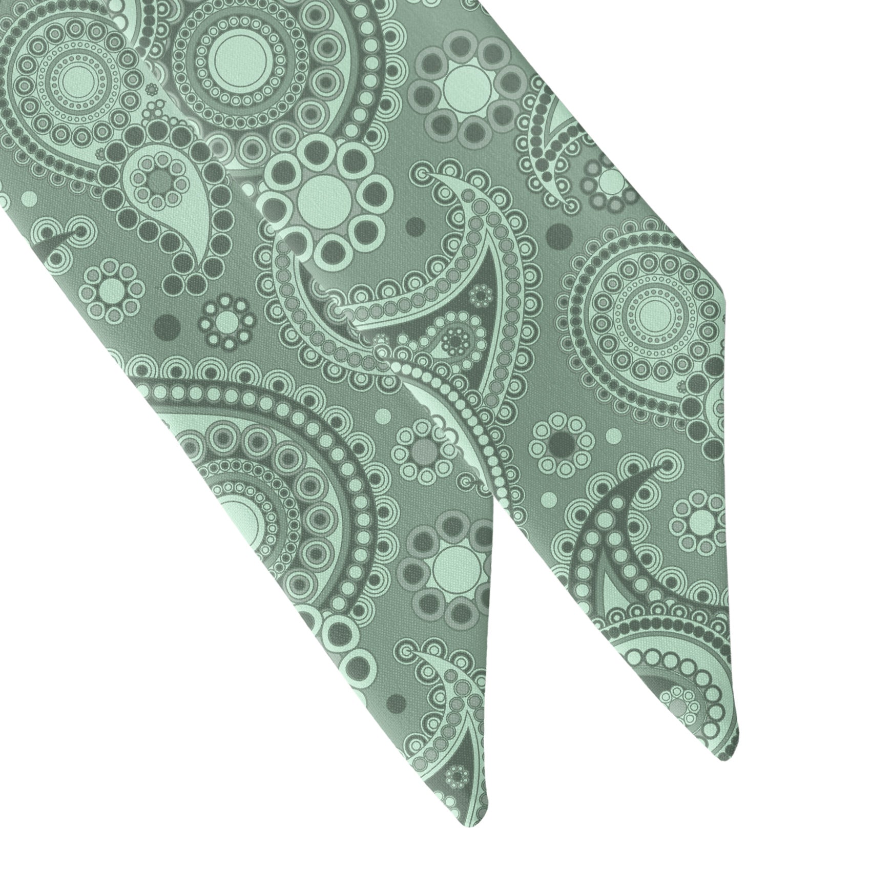 Goldie Paisley Hair Scarf - Scarf Tapered Ends - Knotty Tie Co.