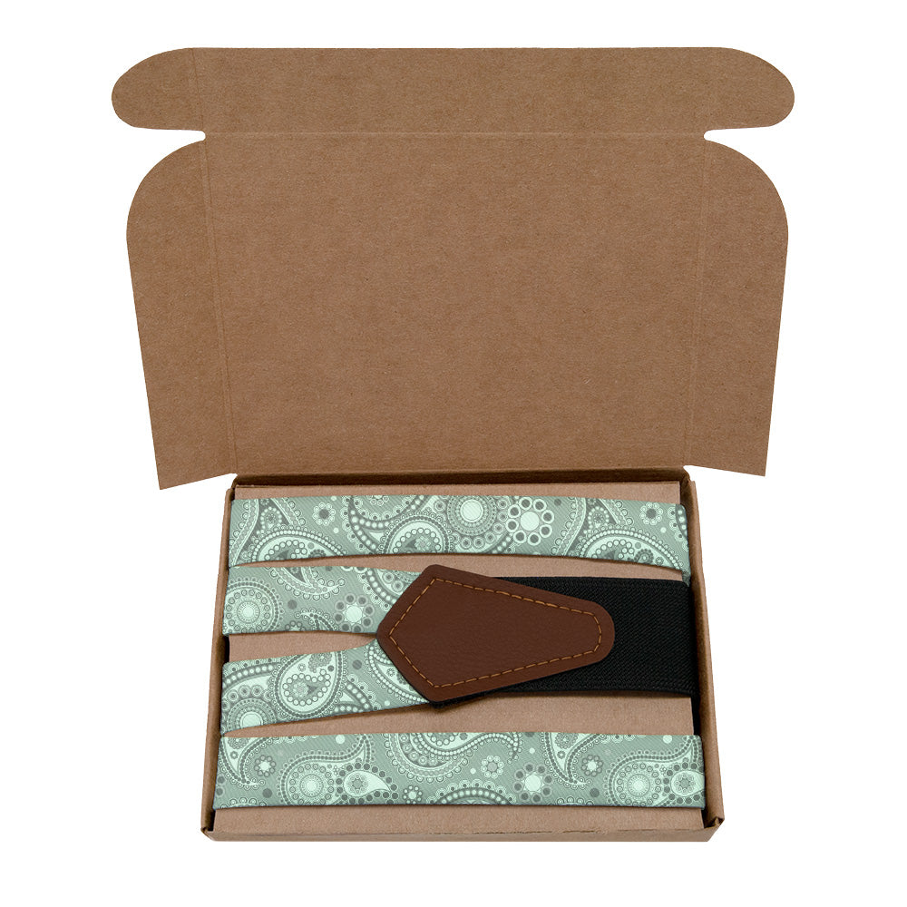 Goldie Paisley Suspenders - Kraft Gift Box Packaging - Knotty Tie Co.