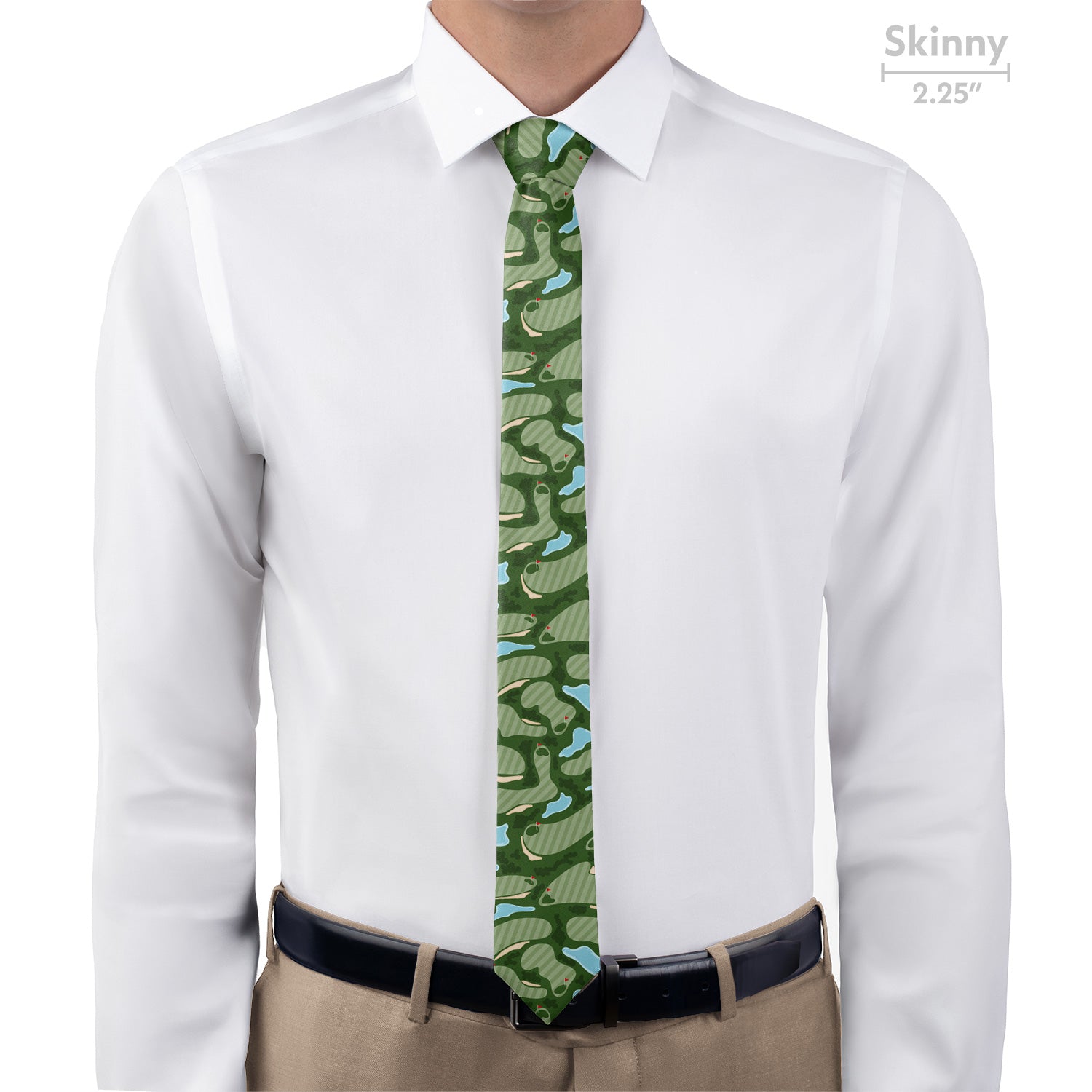 Golf Course Necktie - Skinny - Knotty Tie Co.