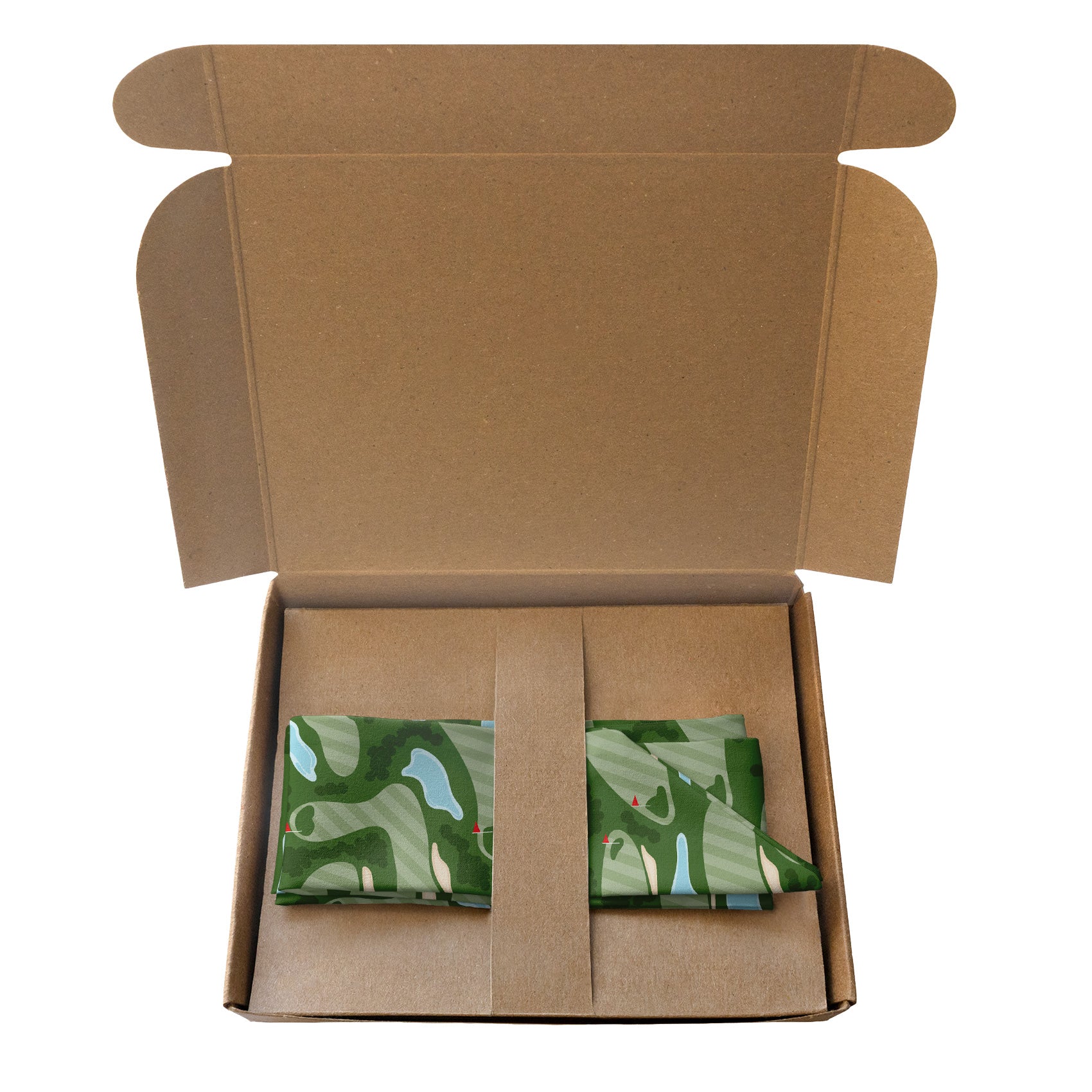 Golf Course Hair Scarf - Packaging - Knotty Tie Co.