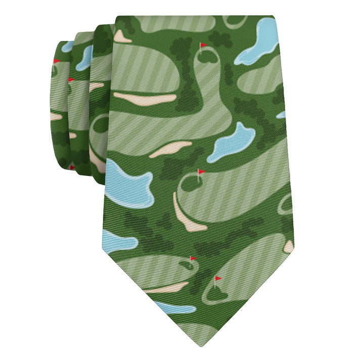 Golf Course Necktie - Rolled - Knotty Tie Co.