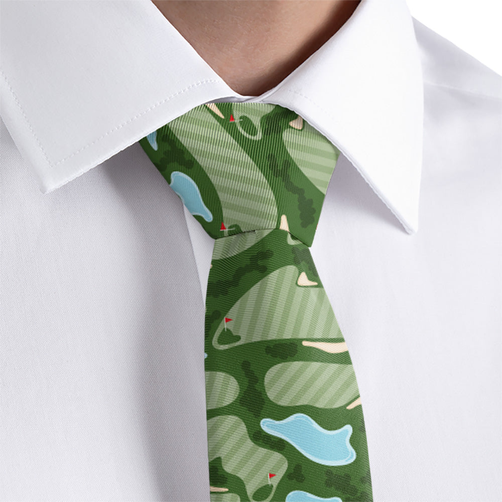 Golf Course Necktie - Rolled - Knotty Tie Co.