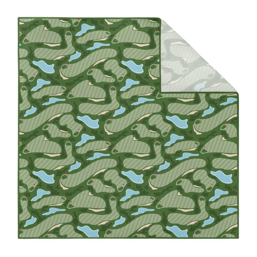 Golf Course Pocket Square - Printed - Knotty Tie Co.