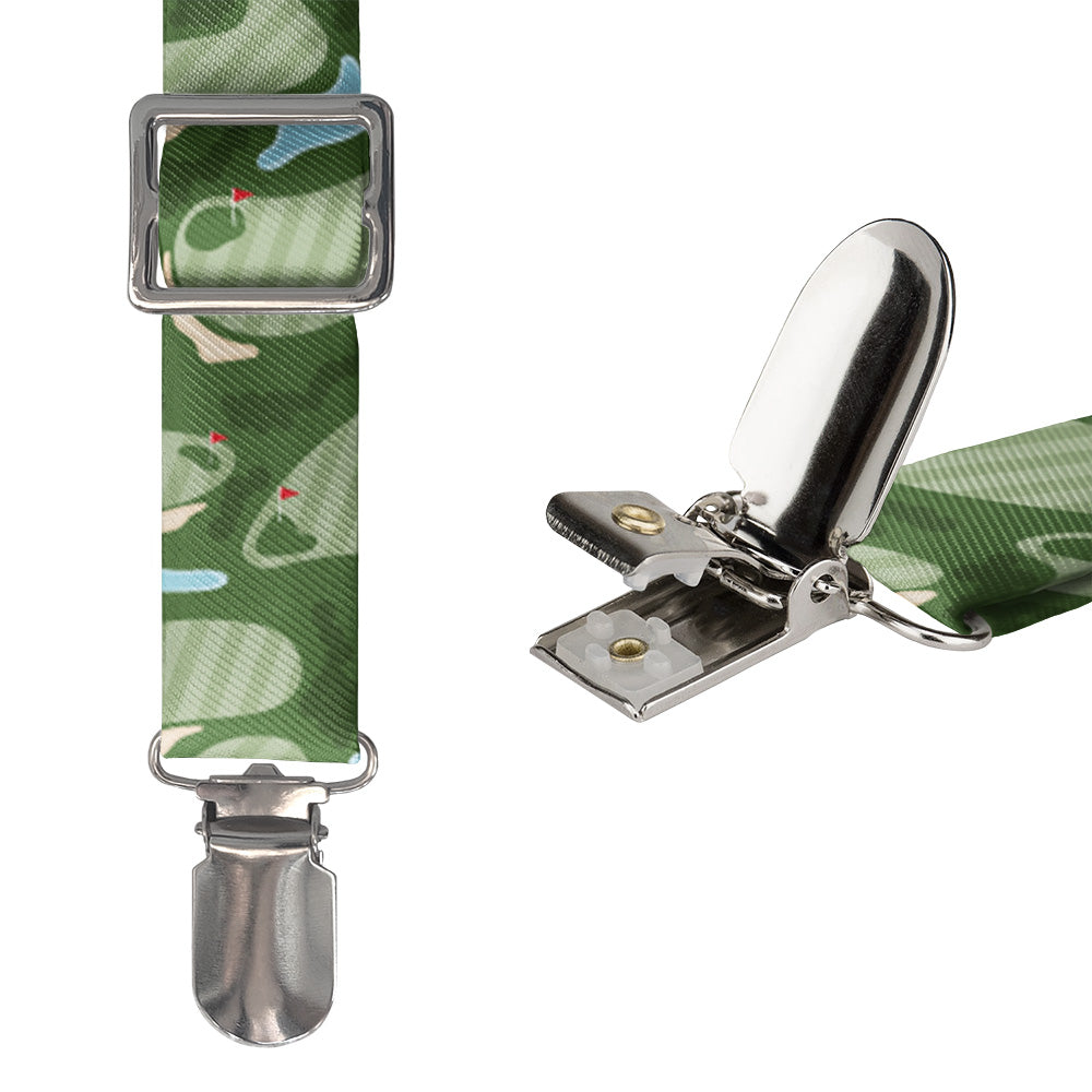 Golf Course Suspenders - Hardware and Strap - Knotty Tie Co.