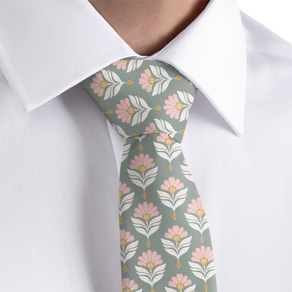 Grand Deco Floral Necktie - Dress Shirt - Knotty Tie Co.