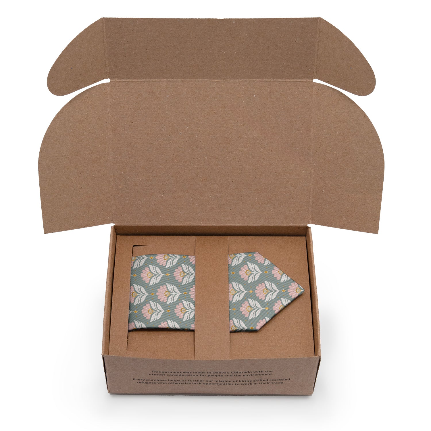 Grand Deco Floral Necktie - Packaging - Knotty Tie Co.