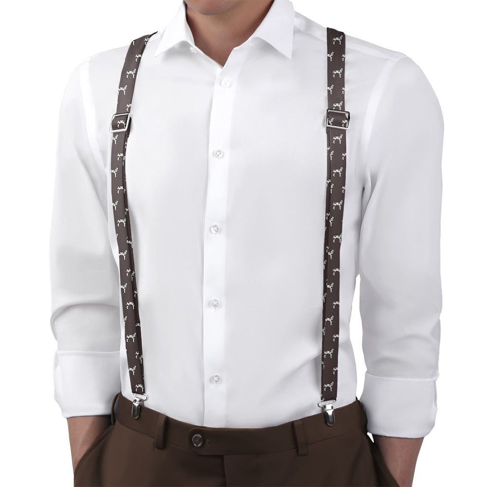 Great Dane Suspenders - On Model Back View - Knotty Tie Co.