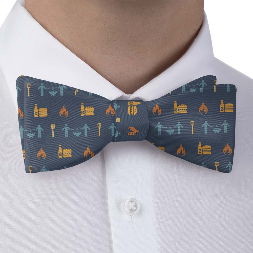 Grilling With Friends Bow Tie - Bow Tie with Dress Shirt - Knotty Tie Co.