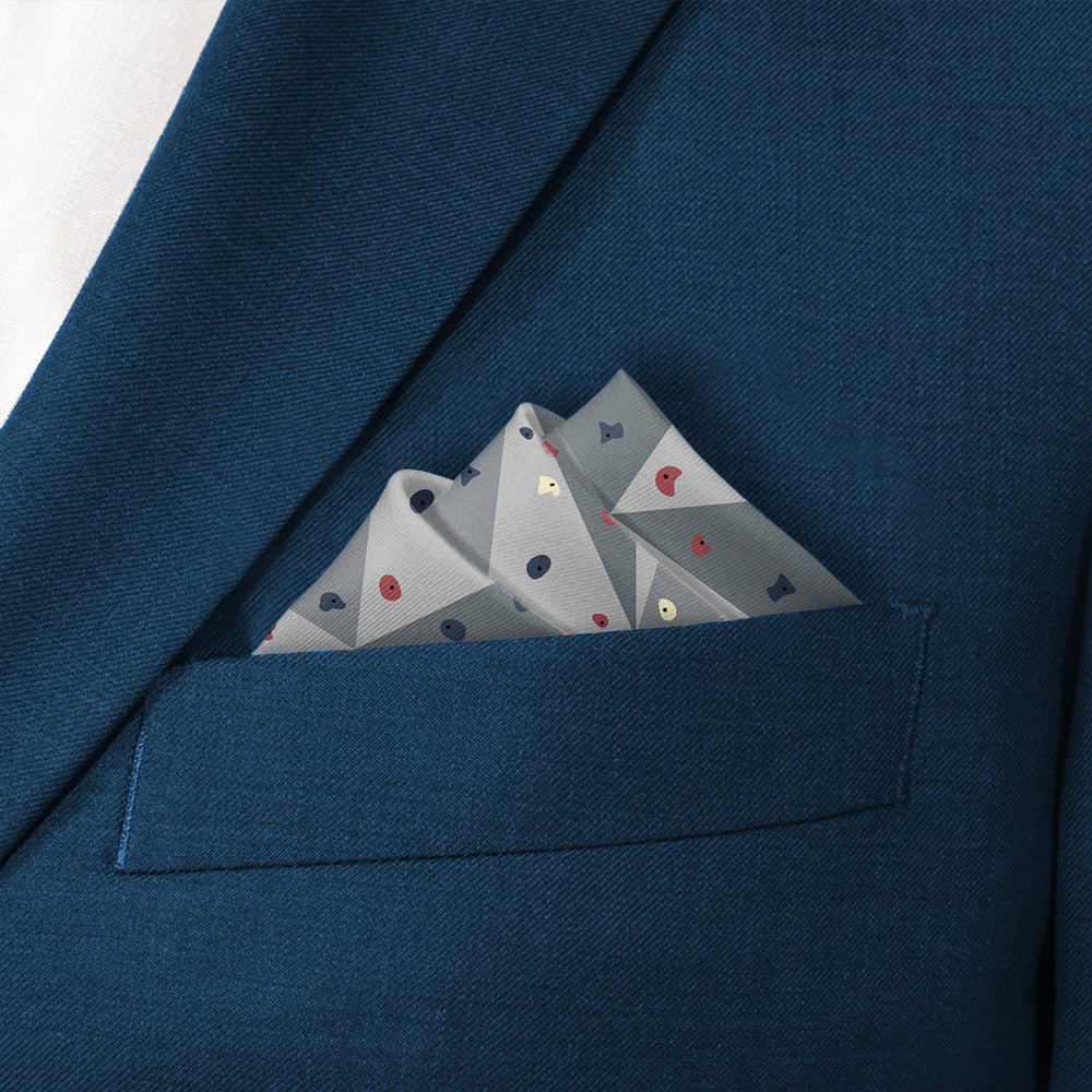 Grip Pocket Square - Stairs Fold - Knotty Tie Co.