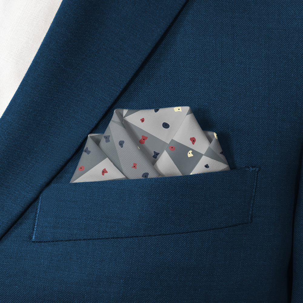 Grip Pocket Square - Scalloped Fold - Knotty Tie Co.