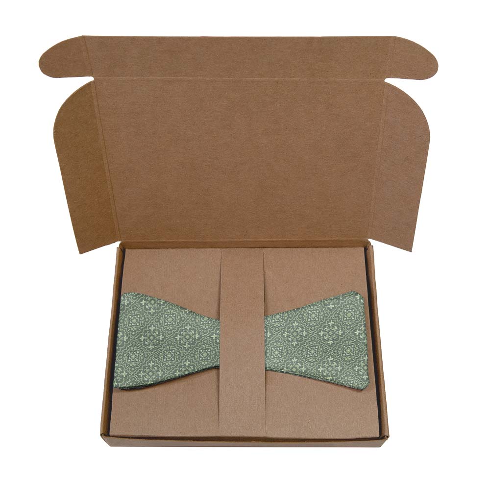 Guilded Medallion Bow Tie- Kraft Gift Box Packaging - Knotty Tie Co.