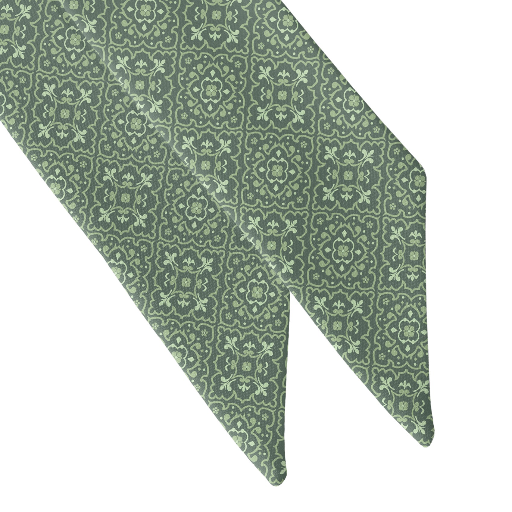 Guilded Medallion Hair Scarf - Scarf Tapered Ends - Knotty Tie Co.