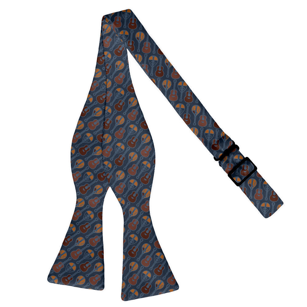 Guitars Bow Tie - Adult Extra-Long Self-Tie 18-21" -  - Knotty Tie Co.