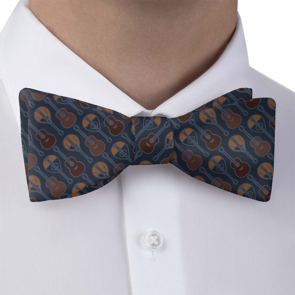 Guitars Bow Tie - Bow Tie with Dress Shirt - Knotty Tie Co.