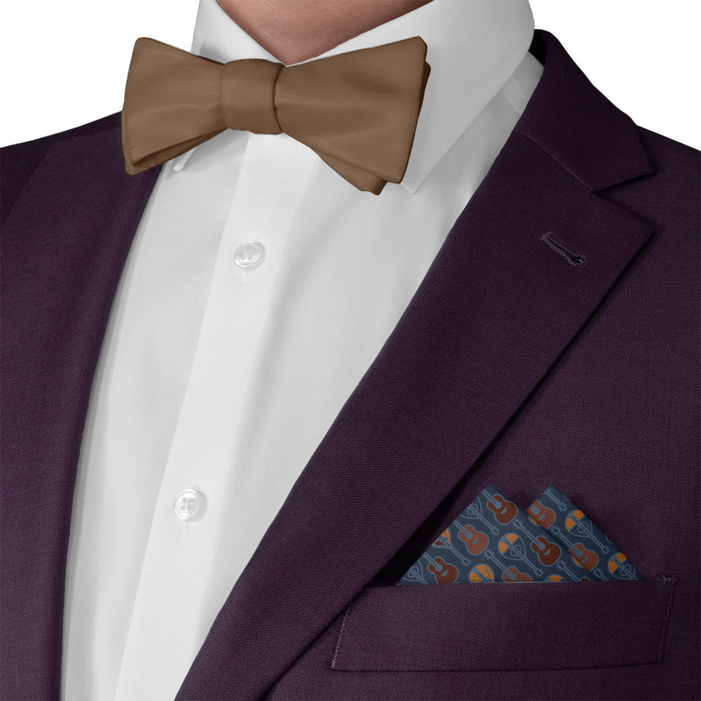 Guitars Pocket Square - Matching Bow Tie - Knotty Tie Co.