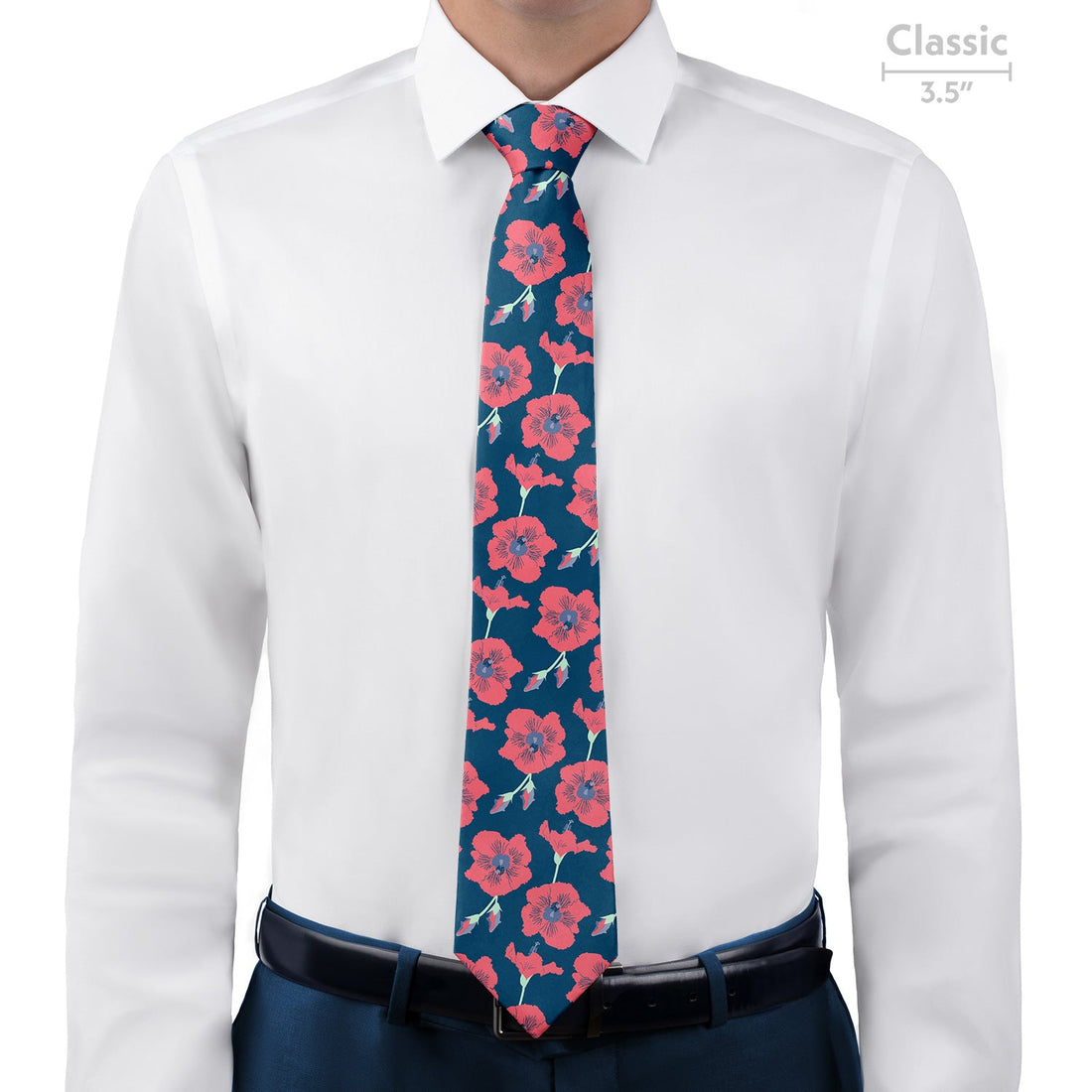 Happy Hibiscus Necktie - Classic - Knotty Tie Co.