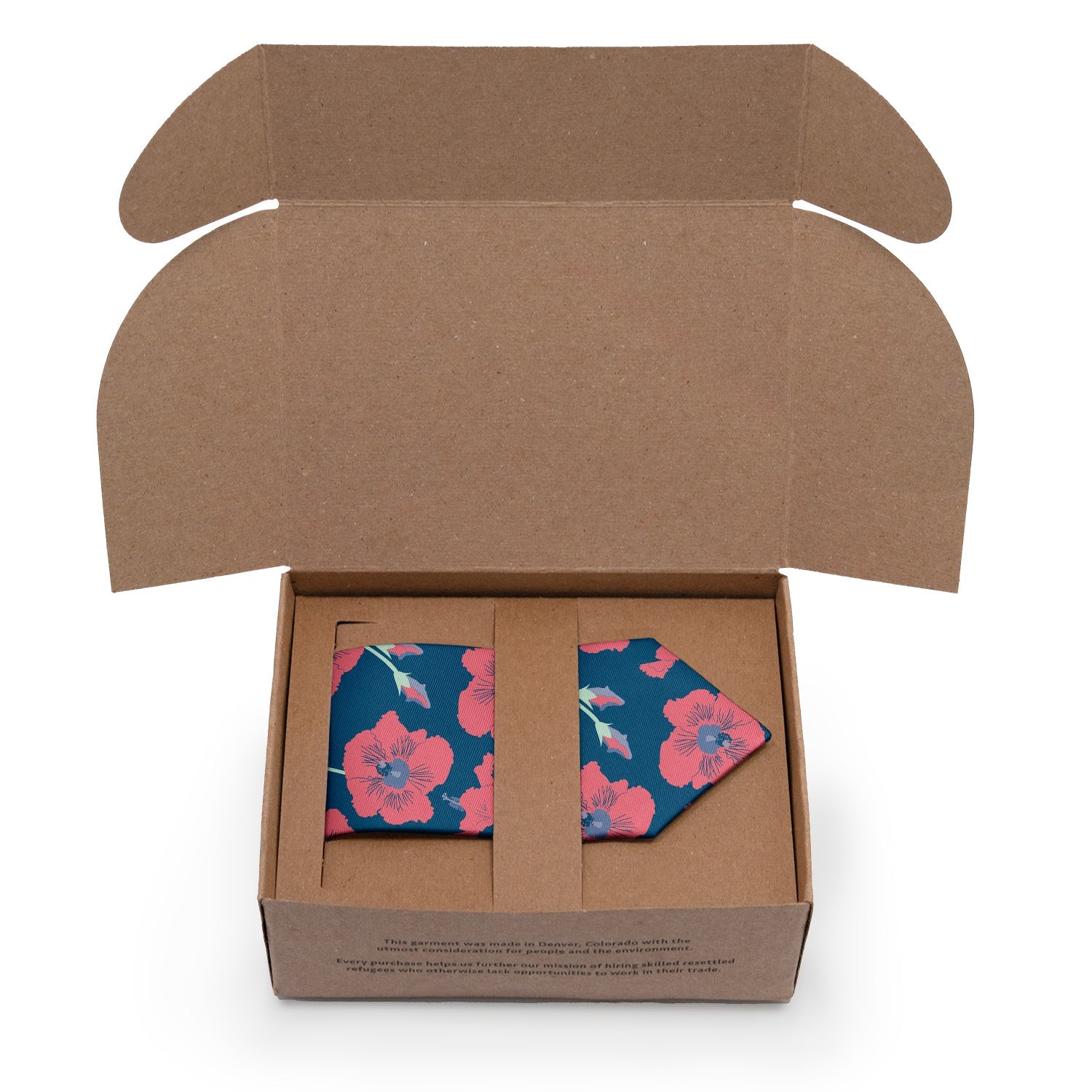 Happy Hibiscus Necktie - Packaging - Knotty Tie Co.