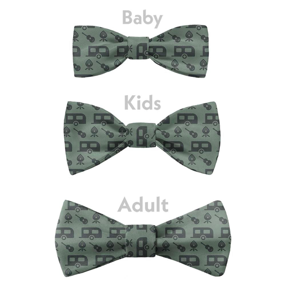 Happy Camper Bow Tie - Bow Sizes - Knotty Tie Co.