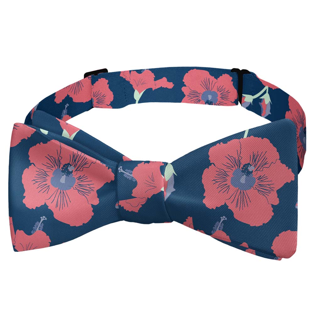 Happy Hibiscus Bow Tie - Self Tie Bow Tie - Knotty Tie Co.