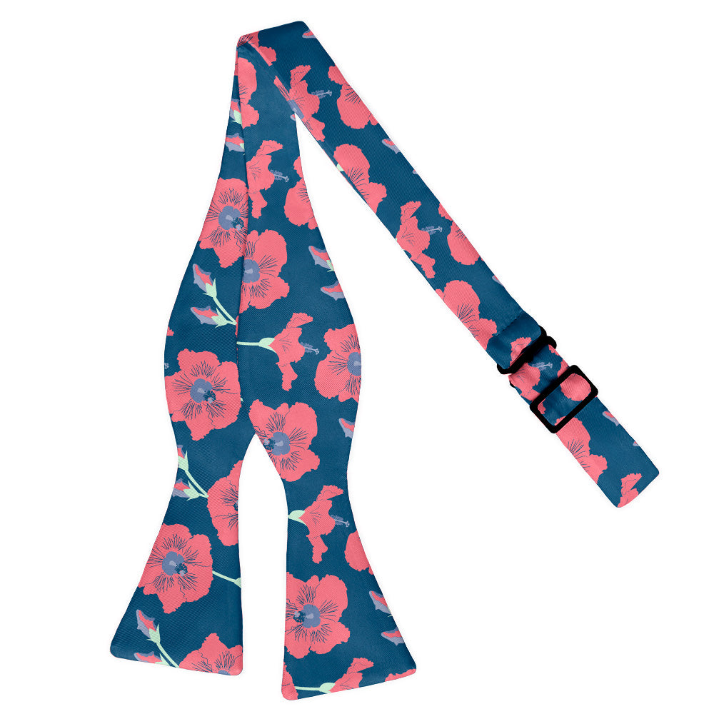 Happy Hibiscus Bow Tie - Self Tie Flat - Knotty Tie Co.