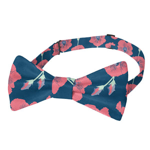 Happy Hibiscus Bow Tie - Pre-Tied Bow Tie - Knotty Tie Co.