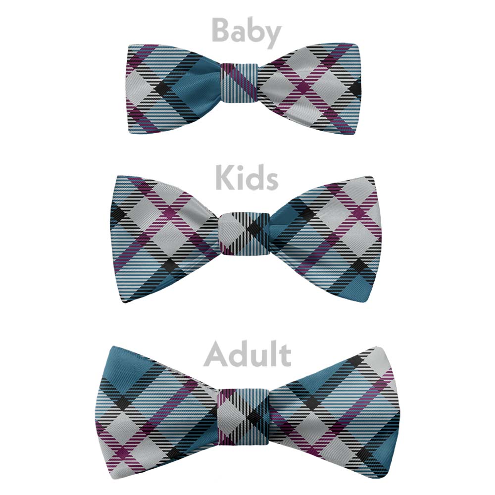 Harrison Plaid Bow Tie - Bow Sizes - Knotty Tie Co.