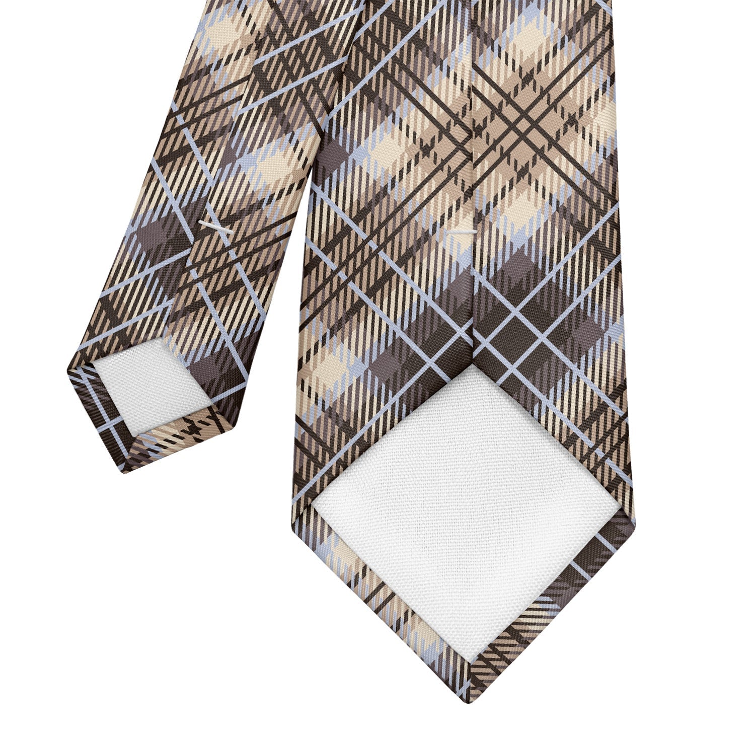 Hartman Plaid Necktie - Tipping - Knotty Tie Co.