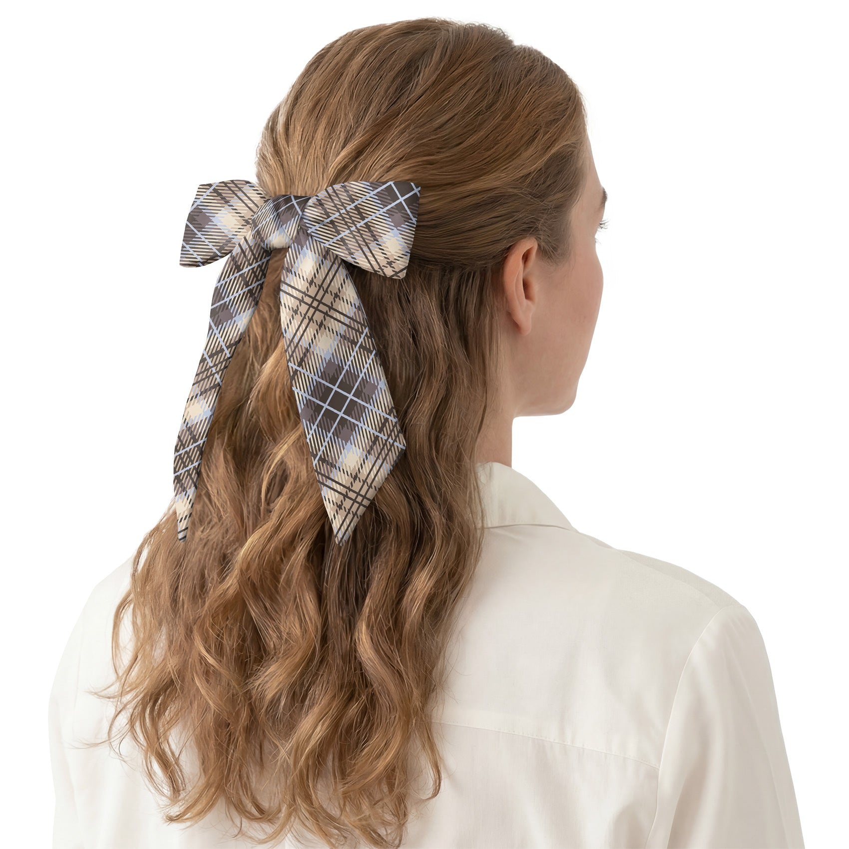 Hartman Plaid Hair Scarf - Hair Scarf - Knotty Tie Co.