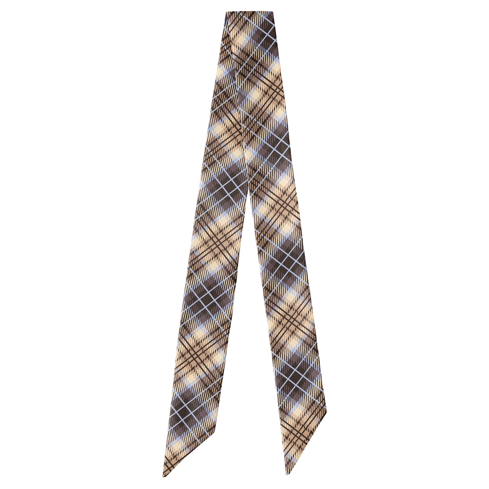Hartman Plaid Hair Scarf - Full View of Hair Scarf - Knotty Tie Co.