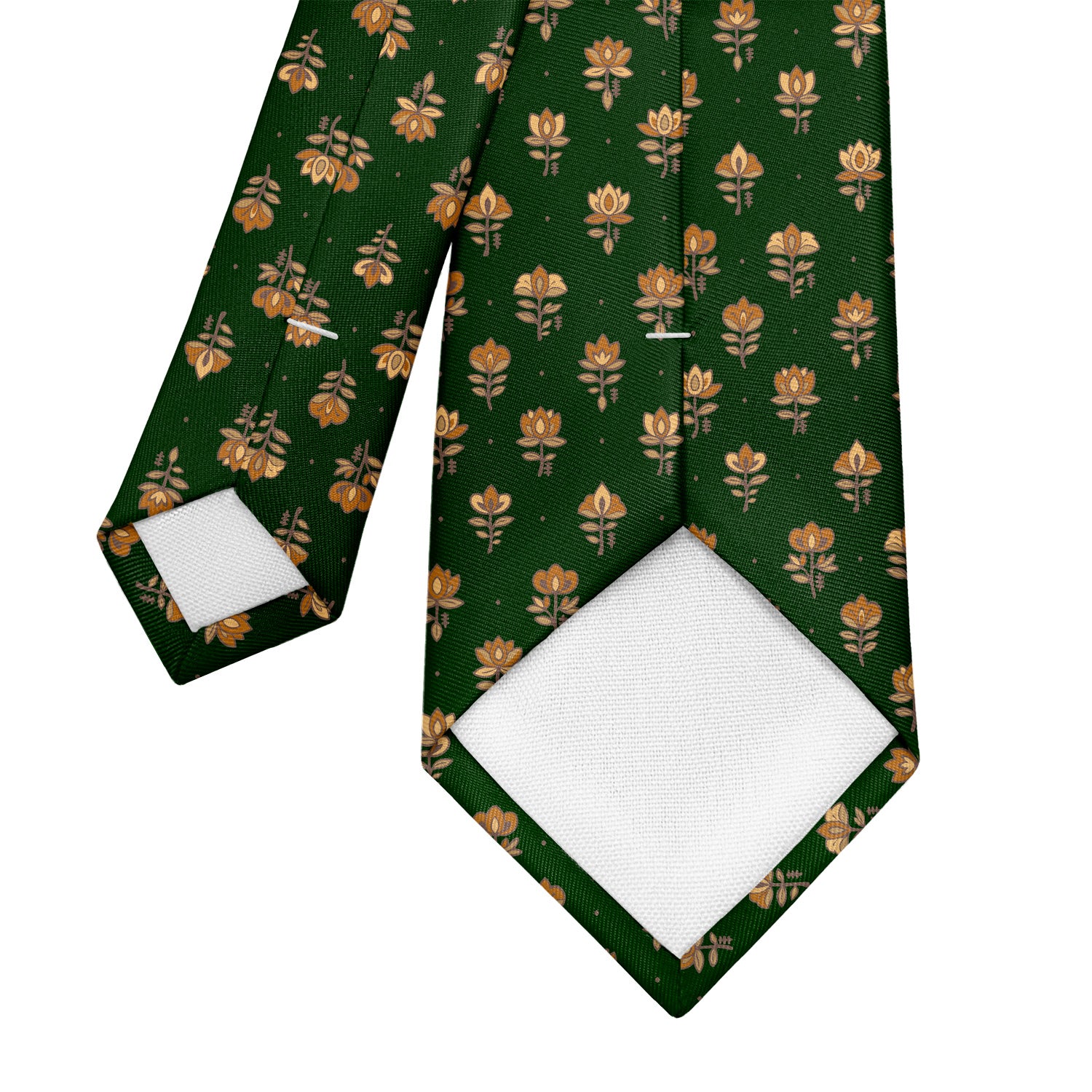 Harvest Bloom Necktie - Tipping - Knotty Tie Co.