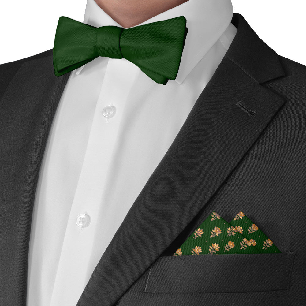 Harvest Bloom Pocket Square - Matching Bow Tie - Knotty Tie Co.