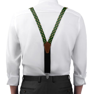 Harvest Bloom Suspenders - On Model Front View - Knotty Tie Co.